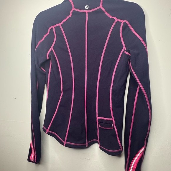 🍋 Lululemon 4 half zip jacket Reversible Run U-Turn pink purple half zip up - Picture 9 of 11
